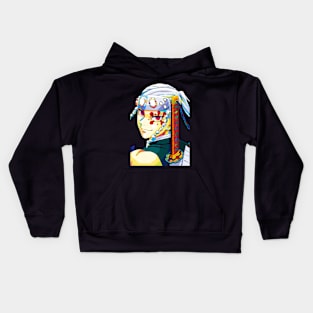 Tengen Uzui Demon Slayer Wpap Art Kids Hoodie